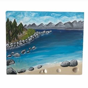 Wall hanging decoration lake and mountains